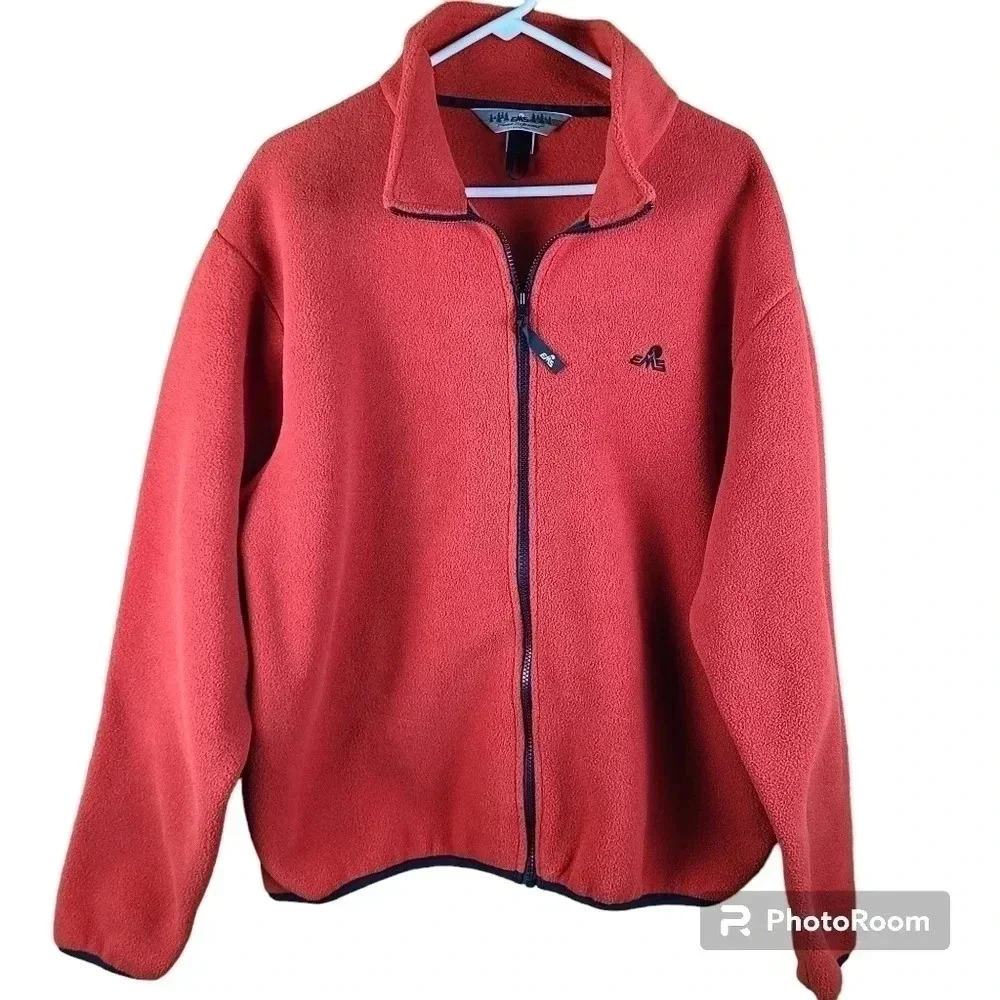 EMS mens full‎ zip heavy fleece jacket with collar